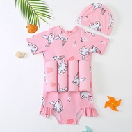 Langdie 2025 New Style Children's Buoyancy Swimsuit Cartoon Animal Cute One-Piece Children's Short-S