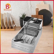 [Blesiya1] Commercial Deep Fryer, Countertop Fryer, Kitchen Oil Chip Fryer, Single Tank for Kitchen Home