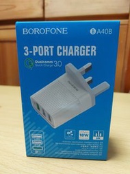 🔌Borofone 3-port charger🔋火牛