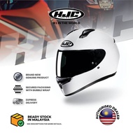 FULL FACE HJC C10 Helmet - White bike motosikal HJC moto keledar
