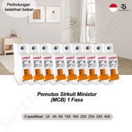 Smeetek Mini Electrical Circuit Switch 1P DC Circuit Breaker DC6A Mini DC Circuit Breaker 1P