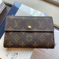 Louis Vuitton老花三摺皮夾 Louis Vuitton Monogram Porto Treso