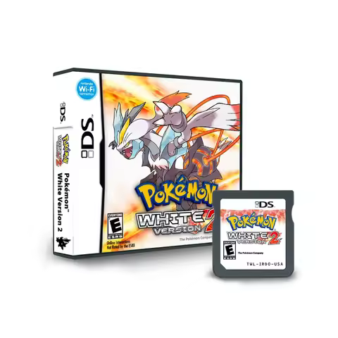 USA Pokemon Black and White 1 2 Combined Card Combined Card With Box Cassette DS Pokemon Game Card f