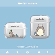 AirPods 3（2021）Case Cute Cartoon Totoro Design Silicone Case for AirPods 1/2