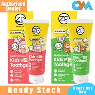 Zp Kids Multivitamin Toothpaste 60g Melon Peach Toothgel Ubat Gigi Kanak-Kanak Cavity Protection
