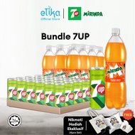 [7UP Bundle] 7UP Zero Sugar 320mlx24cans / Mirinda Orange 1.5Lx12 bottles