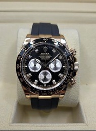 ROLEX 勞力士 Cosmograph Daytona 迪通拿 126515LN 計時碼表 126515 LN 原鑲八鑽 亮黑色面盤 永恆玫瑰金
