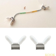 KOOK Crafters Reliable Bead Stopper Smooth Beading Process Helper Spring Crimp Caps Stopper for Begi