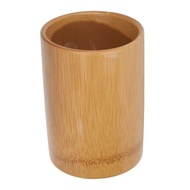 Waterproof Cylinder Bamboo Tool Holder Cylinder Multifunctional Desktop Bamboo Storage Container Com