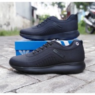 ~ HITAM Plain Black JUMBO Size Shoes/Men's School Shoes AD 44-48