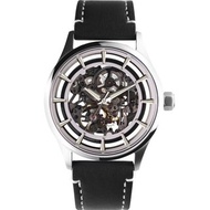 【RELAX TIME x FIBER 聯名系列】鏤空機械錶-白/黑皮帶