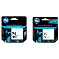 HP 74/75 BLACK/TRI-COLOR INKJET PRINT CARTRIDGE [100% ORIGINAL]