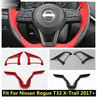Car Accessories Steering Wheel Button Decor Frame Cover Trim For Nissan Rogue T32 X-Trail X Trail 20