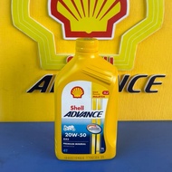 Shell Advance AX5 20W50 1L 4T Minyak Hitam