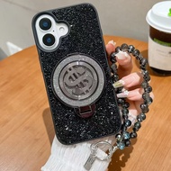 New Casing US dollar rotating stand small diamond for Phone17 16 15 14 13 12 11 /pro /max/plus /Air/