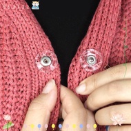 CLEVER 10Pcs Fastener, Invisible Transparent Snap Button, DIY Round Acrylic Snap Fastener