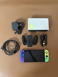 原廠  任天堂 Switch OLED 斯普拉遁 3 特別版 全套配件