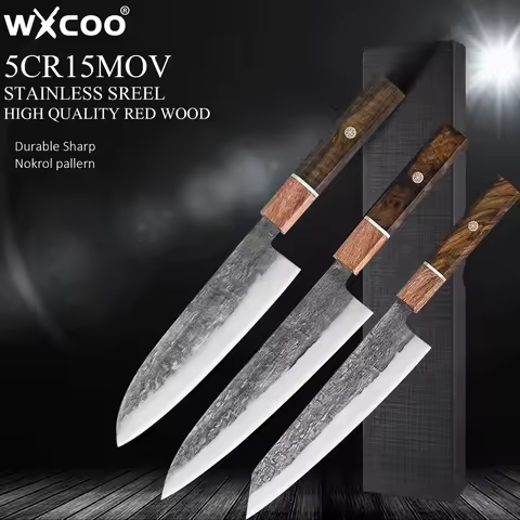 WXCOO VG10 Kitchen Chef Knife Set Damascus Chef Knives Kitchen Knife Damascus Japanese Set Meat Fish