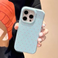 Full Screen Dots Leather Phone Case For iPhone 17 Pro Max 16 Plus 15 14 13 12 11 Pro Max Shockproof 
