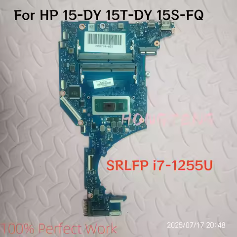 Genuine For HP 15-DY 15T-DY 15S-FQ Laptop Motherboard N08774-001 N08774-601 DA0P5UMB8A0 SRLFP i7-125