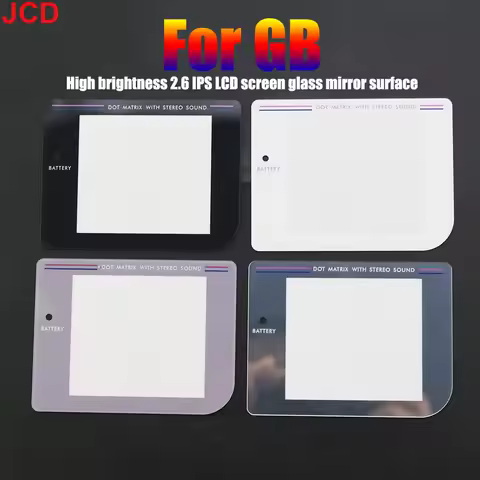 1pcs 2.6inch Glass IPS Screen Lens For Classic GB DMG IPS High Light LCD Screen Kits , For GameBoy I