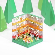 屋邨公園 FingerART紙藝術模型 連展示盒 香港文化系列 (HK-5816)