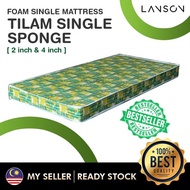 LANSON-[ LOCAL STOCK]  Single Mattress Sponge  3 'x 2" / 4 " Random colour / Tilam bujang murah / ti