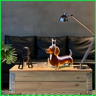 Glass Liquor Bottle Dachshund Dog Shape Empty Liquor Bottle Housewarming Wedding Decanter Decoration