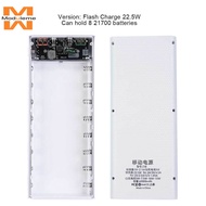 21700 Battery Fast Charger Wireless Charging Mobile Power Supply Kit Welding-free Removable Battery 