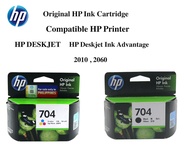 100 % Original HP Ink Cartridge 704 For Hp Deskjet Ink Advantage 2010  2060  K110a and K010a