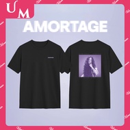 KPOP BLACKPINK JISOO ALBUM AMORTAGE Merch Cotton Crop T-shirt Men's Women's Korean Fashion Trend Loo