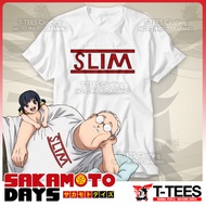 F Sakamoto Days - SLIM White - Anime Cosplay T-Shirt 3XL 5XL