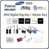 Samsung / Gateman / Milre  / Evernet Digital Door Lock RFID Key Tag, RFID Sticker