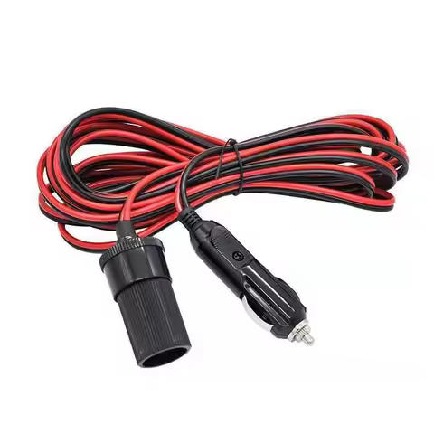 12V 10A Car Cigarette Lighter Socket Extension Cord Cable 2M/5M Male Plug To Female Socket Extension