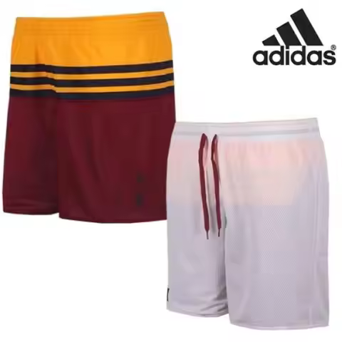 Adidas Men's NBA Cleveland Double Sided Shorts Shorts Basketball Jersey - AJ1881