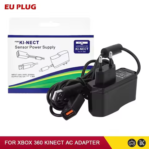 EU US PLUG For Xbox 360 USB AC Adapter Power Supply W USB Charging Cable for Xbox 360 X-360 Slim Kin