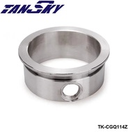 Stainless Steel 3" 76mm V Band Flange Exhaust Turbo + Integrated O2 Bung Port TK-CGQ114Z