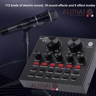 EXCEEDBYTECH V8 Audio USB Headset Microphone Webcast Live Sound Card for Phone Computer