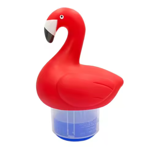 Flamingo Chlorine Floater PVC Floating Chlorine Dispenser Chlorine Floating Water Cleaner for Purify