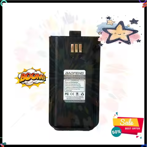 SWZY DM-8 for BAOFENG DM-1801 Walkie Talkie Li-ion Battery 2200mAh Compatible BF-H6 DM-860 DR-1801UV
