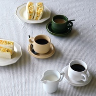 MY's Home-Japan Studio m'GOOD OL 80s Cafe Thick Wall Three-Color Coffee Cup Saucer