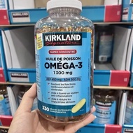 Kirkland Fish Oil OMEGA-3 fish oil 1300mg 330 Softgels EPA+DHA 750mg