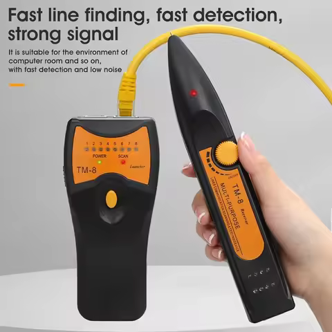 TM-8 RJ11 RJ45 Cat5 Cat6 Telephone LAN Network Cable Tester Detector Wire Tracker Tracer Toner Ether