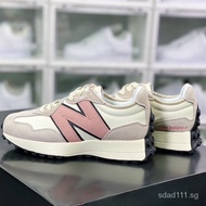 TAGI Clearance Sales New Balance 327 White Pink Haze Sport Durable Unisex Running Shoes Sneakers For Men Women WS327LR MZ8I MAO3