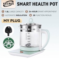 KECREA 1.8L Healthy Pot Kettle Electric Thermos Pot Multifunction Insulation Glass Kettle Electric H