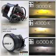 AES KOREA CHIP 3 COLOR LED PROJECTOR 3 inch PROJECTOR lens/