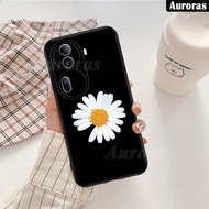 For OPPO Reno 11 5G Case Original Soft Cases + Daisy Flowers Stand for OPPO Reno 11 Pro 5G 11F Back Cover