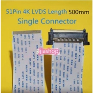 1pcs 51Pin FFC FPC Cable Single Connector Pitch 0.5mm Length 300mm 400mm 500mm 800mm LVDS 1080P 4k H