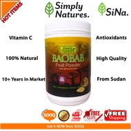 Simply Natures BAOBAB Serbuk Buah 200g | 100% BAOBAB Pure Organic Fruit Powder