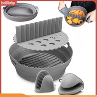 {bolilishp}  Air Fryers Liner Fryers Liner Non-stick Silicone Fryer Liner with Mittens Heat Resistant and Easy to Clean Kitchen Accessory for Oven Baking